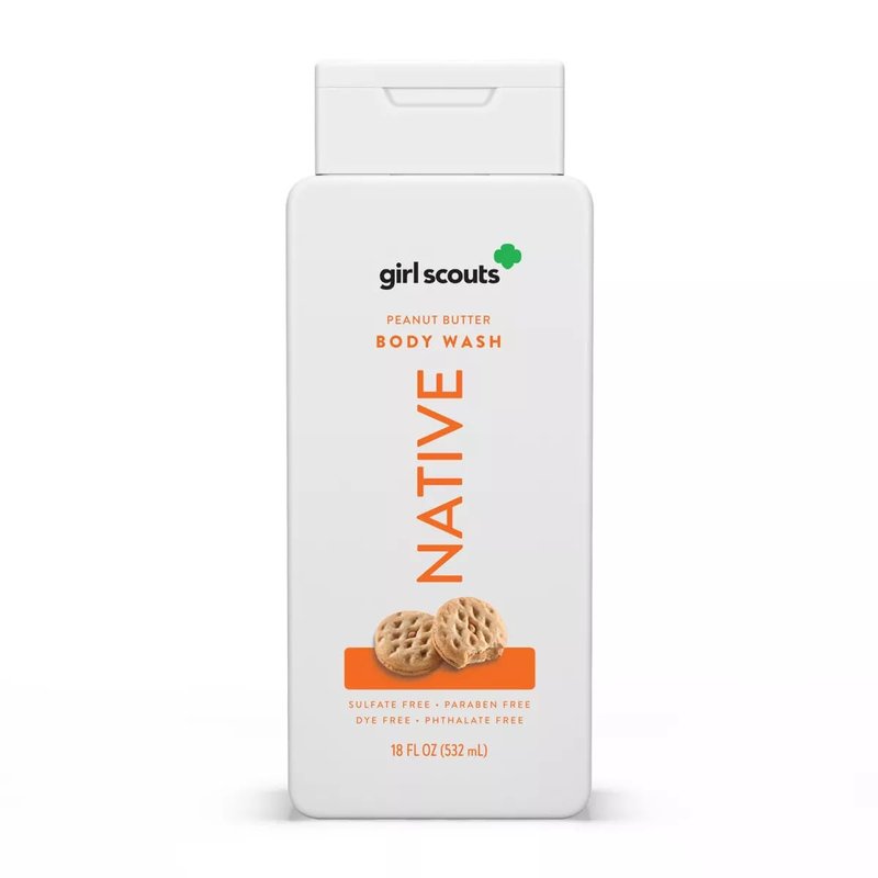 Limited Edition Girl Scouts Cookies Peanut Butter Body Wash - 18 oz