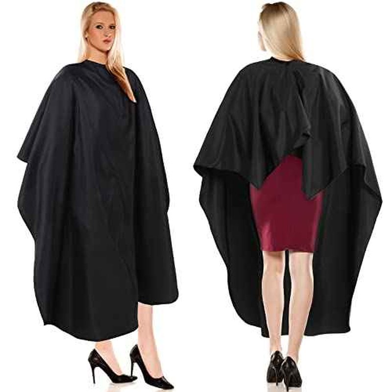 12Pcs Barber Cape 64 x 56'' Large Waterproof Hair Cutting Salon Cape Adjustable Snaps for Hair Dye Salon Stylist Supplies