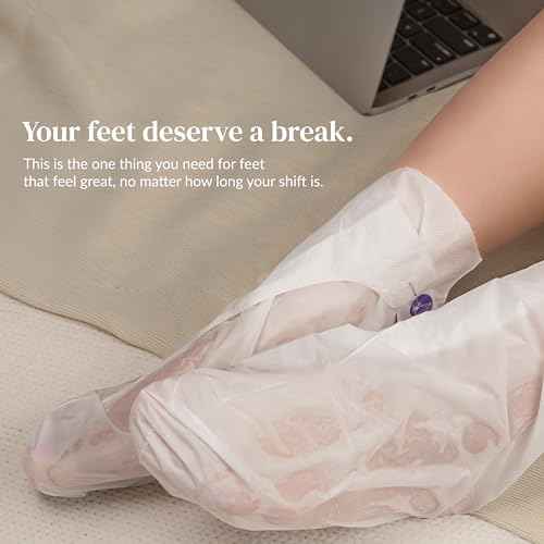 Epielle Hydrating Foot Mask 6 Pairs, Deep Moisturizing Socks for Dry, Cracked Feet, Self Care Gifts for Women, Spa Kit, Stocking Stuffers, Thanksgiving Essentials