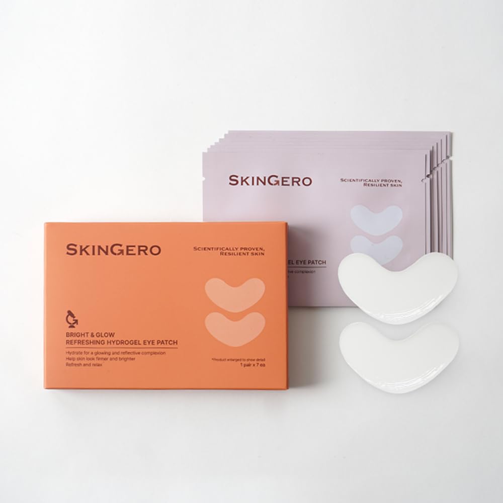 SKINGERO BRIGHT & GLOW REFRESHING HYDROGEL EYE PATCH (7 pairs)