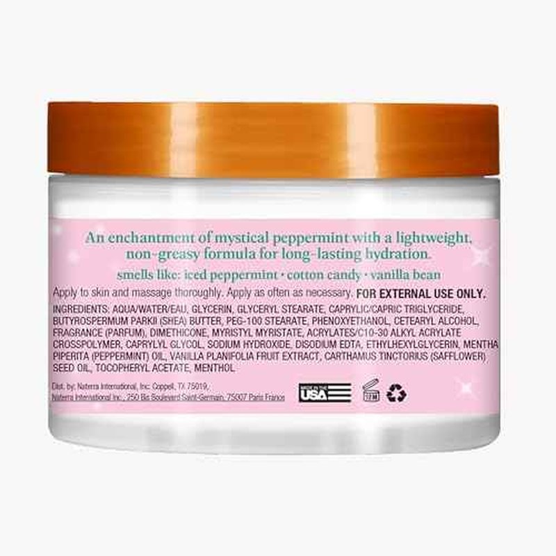 Tree Hut Merry Mint Whipped Shea Body Butter, Long-Lasting Hydration for Soft, Smooth Skin, Nourishing Essential Body Care, Lightweight Moisturizer, Holiday Gift & Stocking Stuffer, 8.4 fl oz