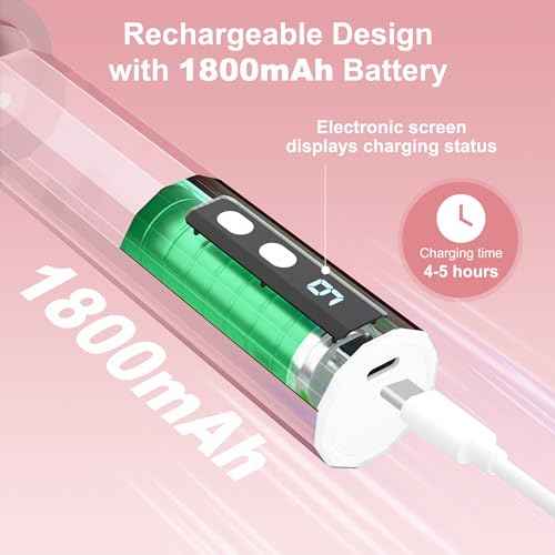 Electric Foot Callus Remover, 2 in 1 Rechargeable Foot File for Feet & Nails, 9 Speed Controller Callus Remover with Replaceable Sandpaper, Cordless Pedicure Tools for Dead Skin and Calluses (Pink)