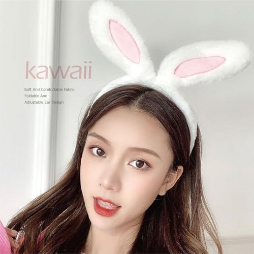 Bunny Ears headband with hair accessory set£¬Plush Halloween Headwear Xmas Themed Party Various styles of hair clips and hairbands