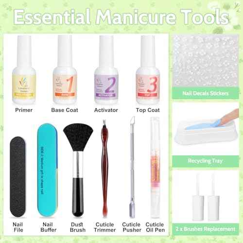 Lavender Violets 62 Pcs Dip Powder Nail Kit Starter, 48 Colors Nude Pink Brown Red Green Blue Purple Glitter with Dip Powder Liquid Set and Essential Manicure Tools for Nail Art Designs G902