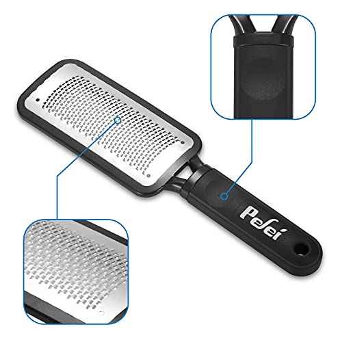 Colossal Pedicure Rasp Foot File, Professional Foot Care Pedicure Stainless Steel File to Removes Hard Skin, Can Be Used On Both Dry and Wet Feet