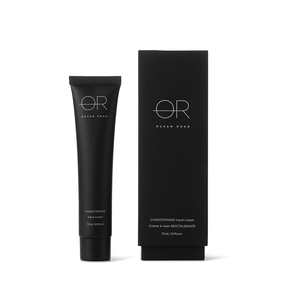 OCEAN ROAD Black Hand Cream 2.5 fl oz - Nourishing Liquorice Extract Formula for Soft, Hydrated, Silky Smooth Hands – Vegan, Australian Made, Delicately Scented Skincare