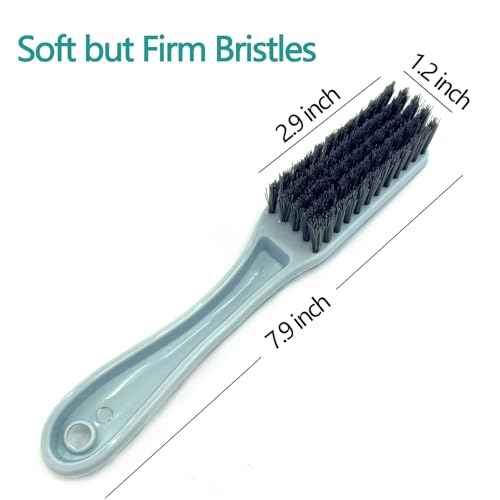 Nail Brush Foot Brush Curved Handle Grip Hand Fingernail Scrub Brush Home Laundry Cleaning Shoes Clothes Toes Nails Feet Scrubber,4 PCS