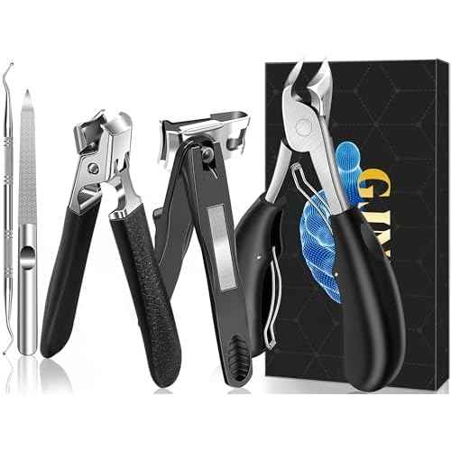 Toenail Clippers for Seniors Thick Toenails, Mens Stocking Stuffers 2025, Heavy Duty Large Toe Nail Clippers for Men with Catcher, 360¡ÆRotating Nail Clippers, Christmas Xmas Presents Gifts for Adults