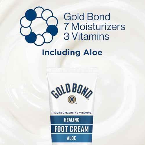Gold Bond Healing Foot Cream 4 oz, With Aloe, Nourishes & Softens For Healthier Looking Feet