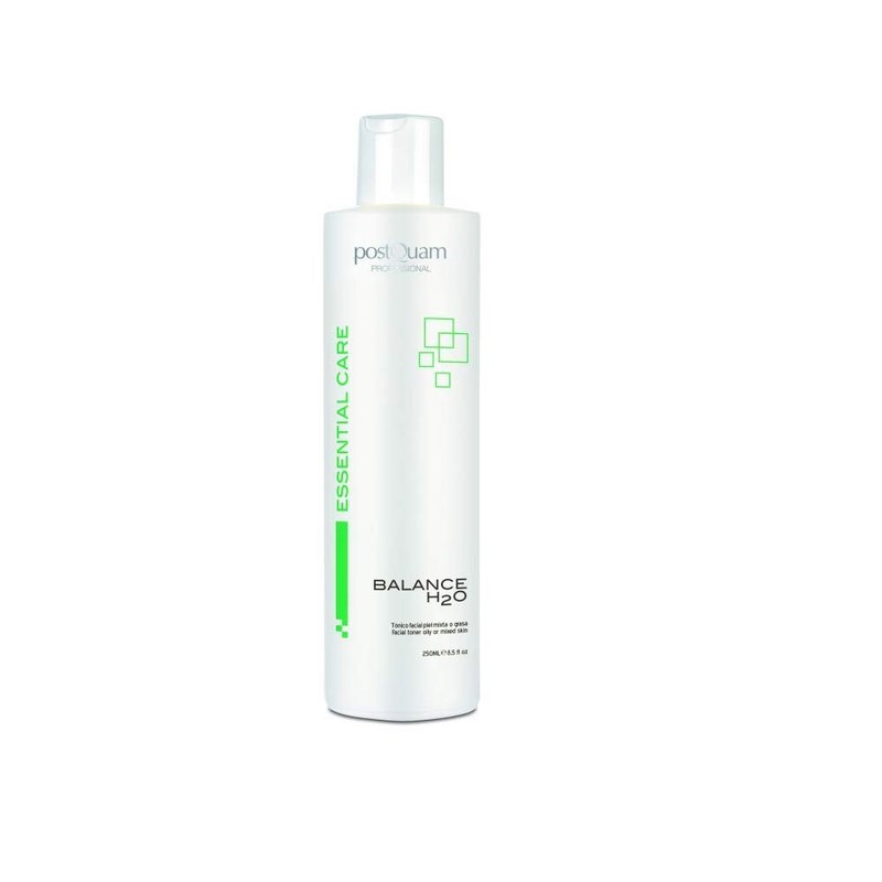 postQuam Professional Balance H2O Facial Tonic for Mixed or Oily Skin 250ml – Spanish Beauty – Mentholated Solution with Algae – Regulates Excess Sebaceous Secretion- Hydrates and Refreshes Skin