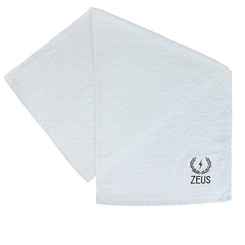 ZEUS Barbershop Steam Towels, 100% Cotton Spa & Barbershop Pre Shave Towels, Soft & Super Absorbent (White) 6 Pack