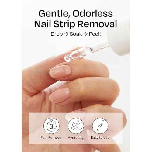 ohora Care Easy Peel Remover - Semi-Cured Gel Nail Strip Remover with Hygienic Dropper | Non-Drying, Nourishing Formula | Vegan, Cruelty-Free, and Hypoallergenic | Swiftly Removes Gel Strips