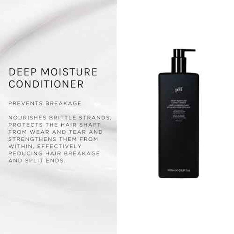 pH PURE HAIR Deep Moisture Set - Deep Moisture Shampoo and Conditioner Set with Extra Butter Hair Mask for Damaged & Dry Hair - 33.8 Oz (Pack of 3)
