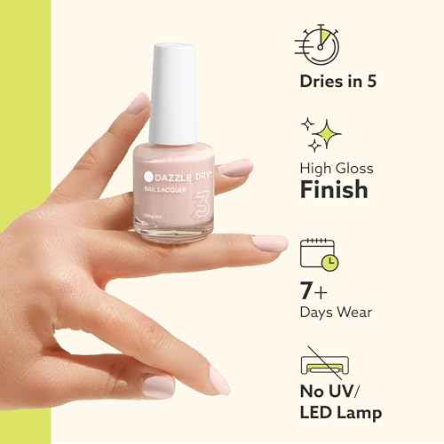 Dazzle Dry Top Coat - Step 4 - A Quick Dry Top Coat Nail Polish - A Gel Nail Polish Top Coat Alternative for Long-Lasting, Non-Toxic Manicures (0.5 fl oz)