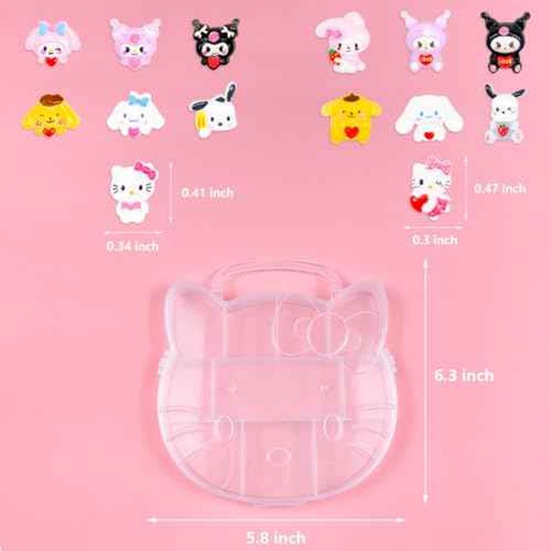 141 PCS Cute Kawaii Y2K Nail Art Stickers - Slime & 3D Nail Charms, Flatback Resin Charms