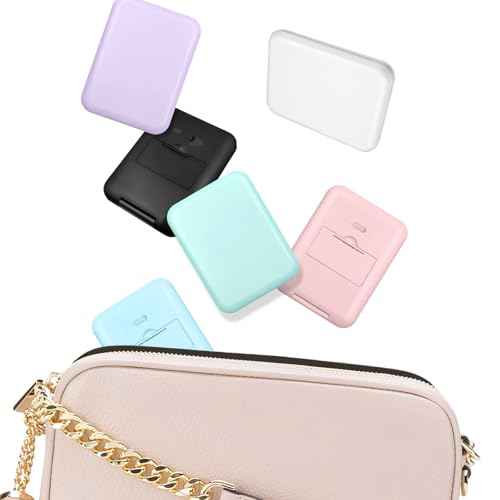Compact Mirror, 1X/3X Magnification LED Pocket Mirror with Nternal BIattery, Mini Mirror for Purse, Pocket,Travel and Present (Purple)