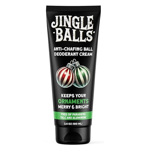 Pelto Jingle Anti-Chafing Cream Ball Deodorant for Men. 2024 Stocking Stuffers for Men Christmas Gifts For Husband Boyfriend, Unique Gifts for Him. White Elephant Gift Dad Boyfriend Secret Santa