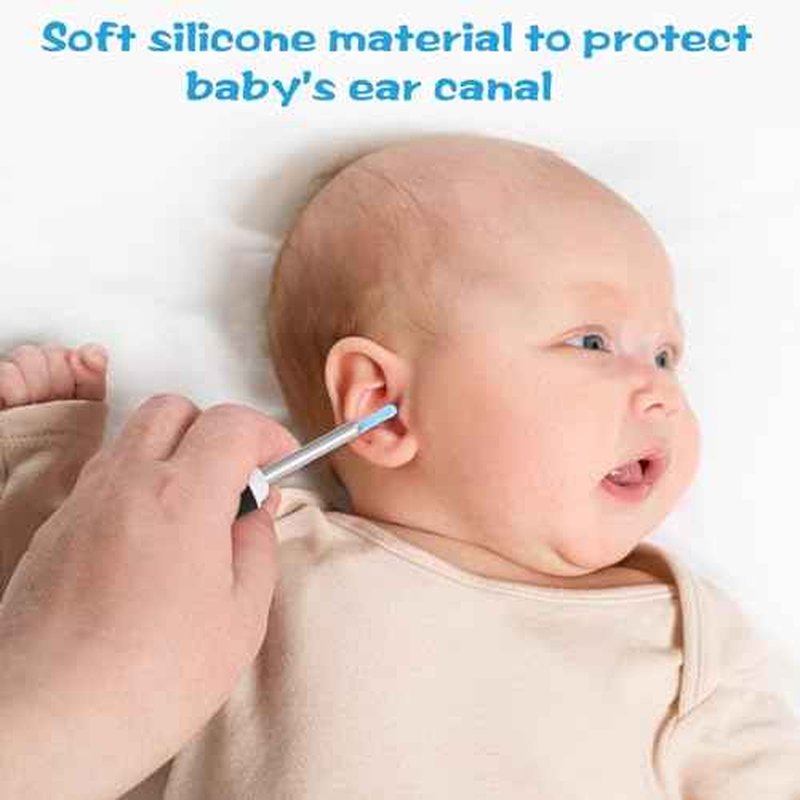 120Pcs Ear Spoon Tips Silicone Ear Spoon Replacement Tips Ear Cleaner Replacement Tips Ear Wax Removal Replacement Tips Ear Health Care Ear Cleaning Kit