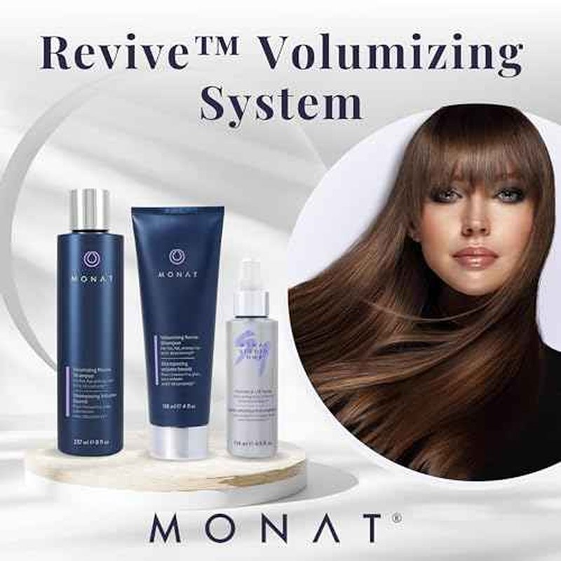MONAT Revive Volumizing System ? Hair Volume Enhancer Set with Revive Shampoo Volumizing Conditioner & Volume And Lift Spray