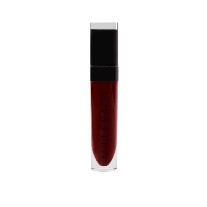 Nouba Millebaci Liquid Lipstick - Dark Red, Moisturizing Formula with Vitamin E | High Impact Color Pigment