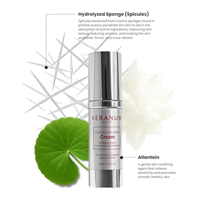 Cicacare Aider Cream ? Micro-Spicule Repair Cream with MicroFusion Pathway | 2X Ampoule Absorption | Centella EV + 7-Peptide Matrix | Needle-Free Barrier Recovery (1.69 fl oz)