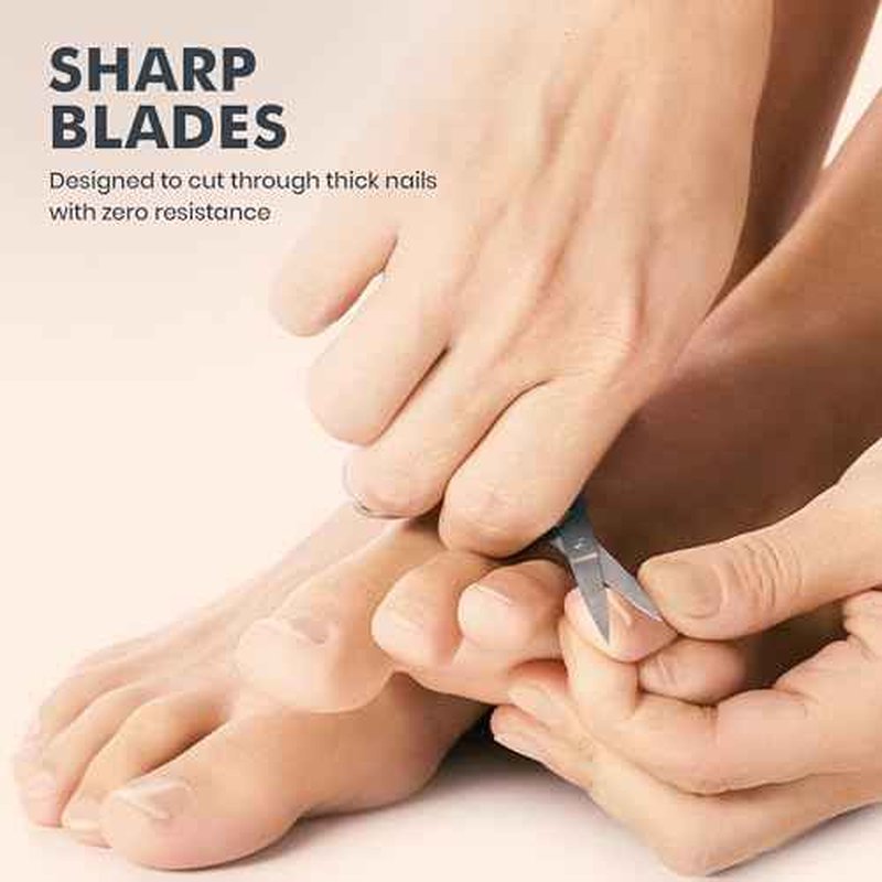 Curved Nail Scissors for Women & Men ? German Quality Stainless Steel ? Small Manicure Pedicure Scissors for Fingernail, Toe Nail, Eyebrows & Mustache