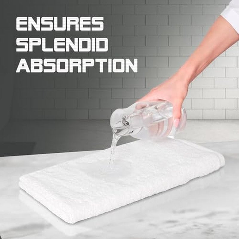 Oakias 100% Cotton Wash Cloths 60 Pack White - 12 x 12 Inches Ring Spun Cotton Facial Towels - Highly Absorbent Quick Dry Spa Towels - Bulk Washcloths Ideal for Scrubbing and Cleaning
