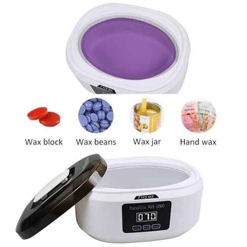 Paraffin Wax Machine for Hand and Feet£¬Touchscreen Paraffin Wax Warmer with 1.98lb Wax Moisturizing Paraffin Spa Wax Bath Kit, Large Capacity at Home for Smooth and Soft Skin£¨White£©