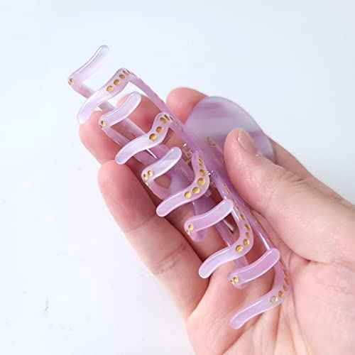 Octopus Claw Clip,Acetate Hair Clips,Small Claw Clips for Women,Pack of 2