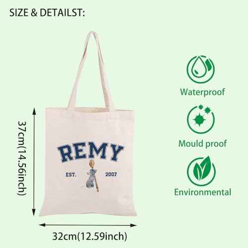 Remy Quote Cosmetic Bag Rat Fans Gift Remy Est. 2007 Zipper Pouch Makeup Bag Mouse Chef Make Up Bag (REMY TOTE)