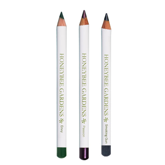 Honeybee Gardens Effortless Eye Liner Trio | Black, Brown, Purple