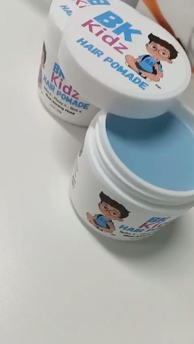 Boys Hair Pomade - Strong Hold Water-Based Formula for Kids | 3.5 oz Easy Washout
