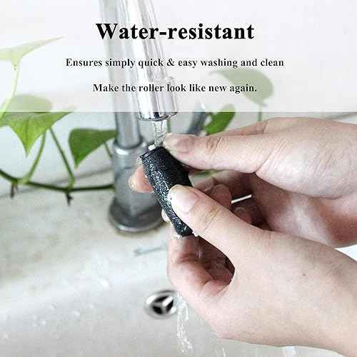 12 Extra Coarse Replacement Roller Refill Heads Compatible with Amope Pedi Refills Electronic Foot File