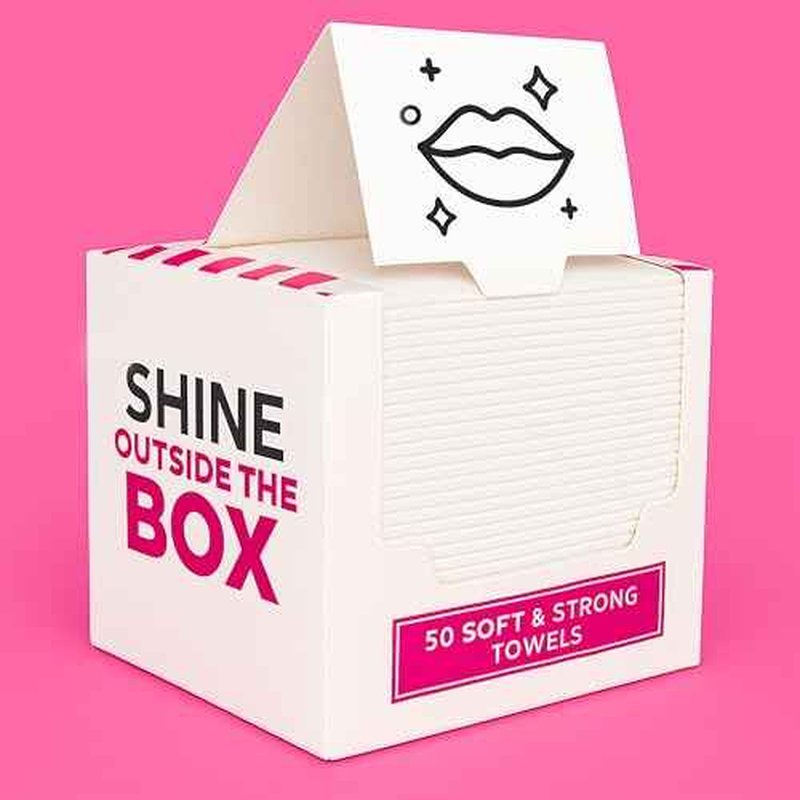 XL Disposable Face Towels ? 50 Count Ultra-Soft 100% Viscose Lint-Free Dry Wipes for Makeup Removal & Skincare, Hygienic Facial Towelettes for Sensitive Skin, Travel & Daily Use