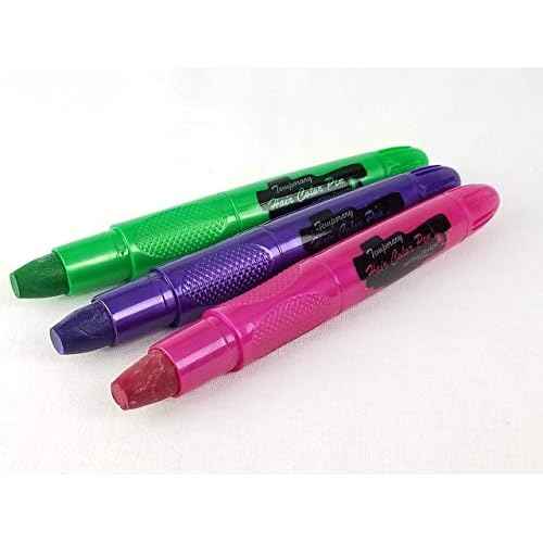 Hair Chalk 16 Color Double Pack with 6 Glitter Colors Temporary Hair Color Pens