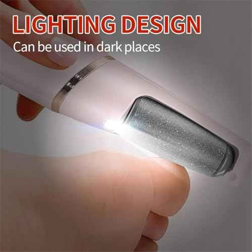 Avoria Foot Shaver, Avoria Electric Foot File, Rechargeable Portable Waterproof Electric Foot Polisher Grinder with 2 Rollers, Calloused Feet Remover Tool, Hard Cracked (Pink)