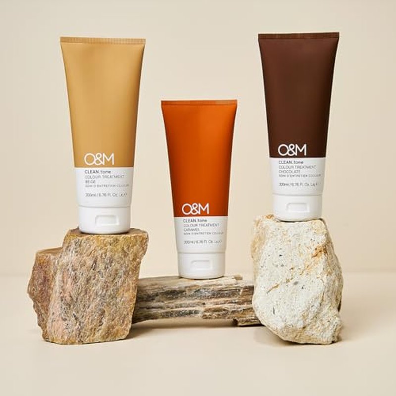 O&M CLEAN.tone Hair Color Treatment Free from Sulfates, Parabens, Silicones, Phthalates, Triclosan, Propylene Glycol & Gluten, Vegan, Cruelty Free, Brown to Dark Blonde Hair, 200ml, Chocolate