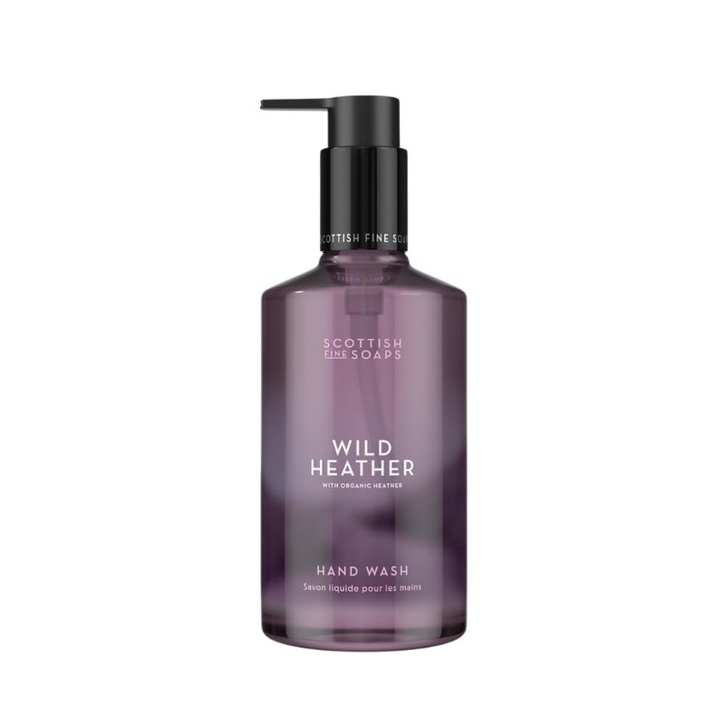 Scottish Fine Soaps Wild Heather Hand Wash 300ml – Moisturising Hand Wash with Panthenol & Soothing Heather Extract, Infused with the Calming Scent of Wild Scotland