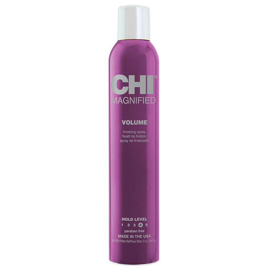CHI Magnified Volume Finishing Hair Spray, Boosts Volume & Body For Maximum Fullness, Builds Resilience & Strength & Adds Shine, 12 Oz