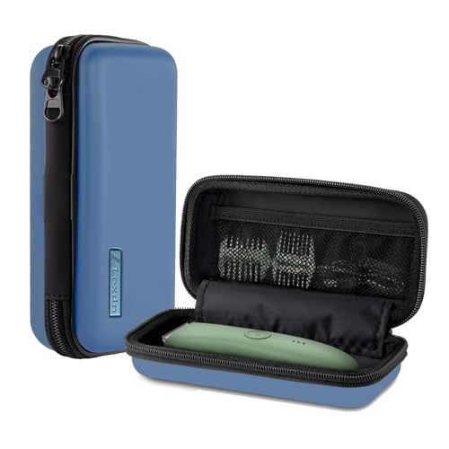 EVA Hard Case for Meridian/MANSPOT Shaver Groin & Body Hair Trimmer - Men's Grooming Organizer Storage Bag for Electric Razor and Accessories - Case Only (Blue)