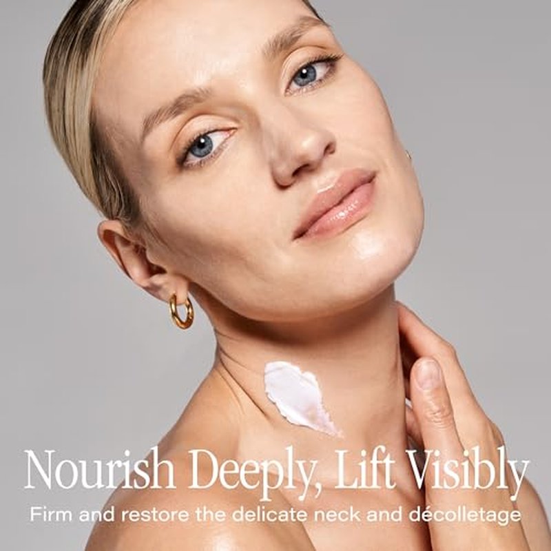 SKINN Neck Cream for Wrinkles, Neck Amour Leave-On Mask - Firming Cream, Tightening + Lifting Sagging Skin - Chin + Firming Treatment for Smoother + Firmer Skin - Cream for Men + Women