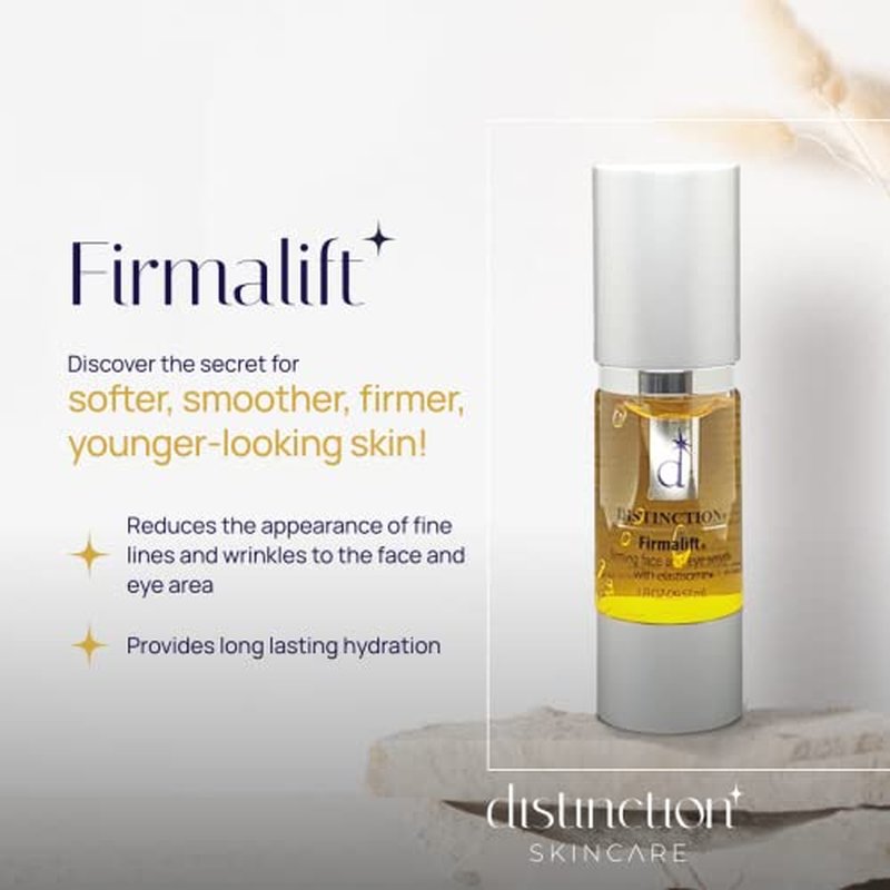Distinction Firmalift Firming Face & Eye Serum ? Anti Aging Serum Lotion Cream and Moisturizer | Helps Reduce the Appearance of Fine Lines and Wrinkles, Soothes (1 Fl Oz)