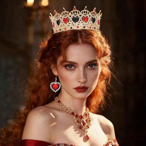 Queen Crown Rhinestone Wedding Crowns and Tiaras for Women Costume Party Hair Accessories Princess Birthday Crown Crystal Bridal Crown