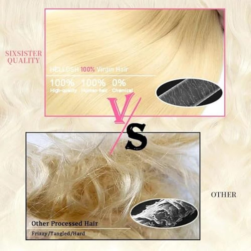 YISEA Brazilian 613 Body Wave 3 Bundles 300g 12A 100% Unprocessed Virgin Human Hair 613 Color Mixed Body Wave Hair Bundles 10 10 10