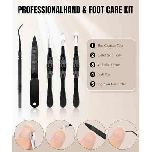 12Pcs Ingrown Toenail Removal Kit-Toenail Clippers for Ingrown & Thick & Hard Nails-Ingrown Toenail Tool with Toe Nail Clippers/Nail Cutter/Pedicure Knife/Callus Remover Tools for Seniors Men Women