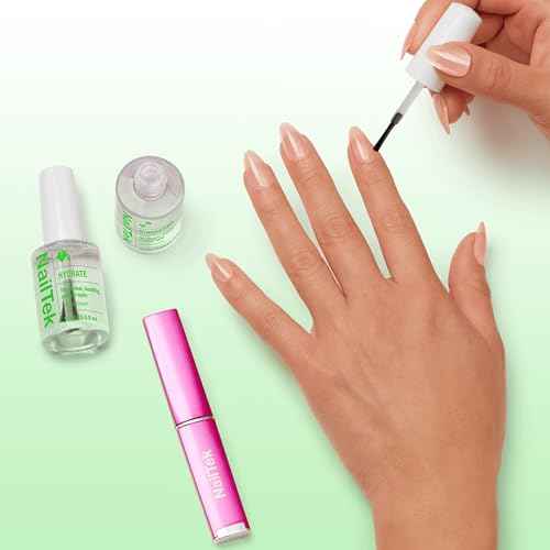 Nail Tek Nutrition Kit ? Nail Strengthener and Growth Polish Treatment with Mini Crystal File, Nail-Repair for Damaged Nails, 2 x 0.5 fl oz