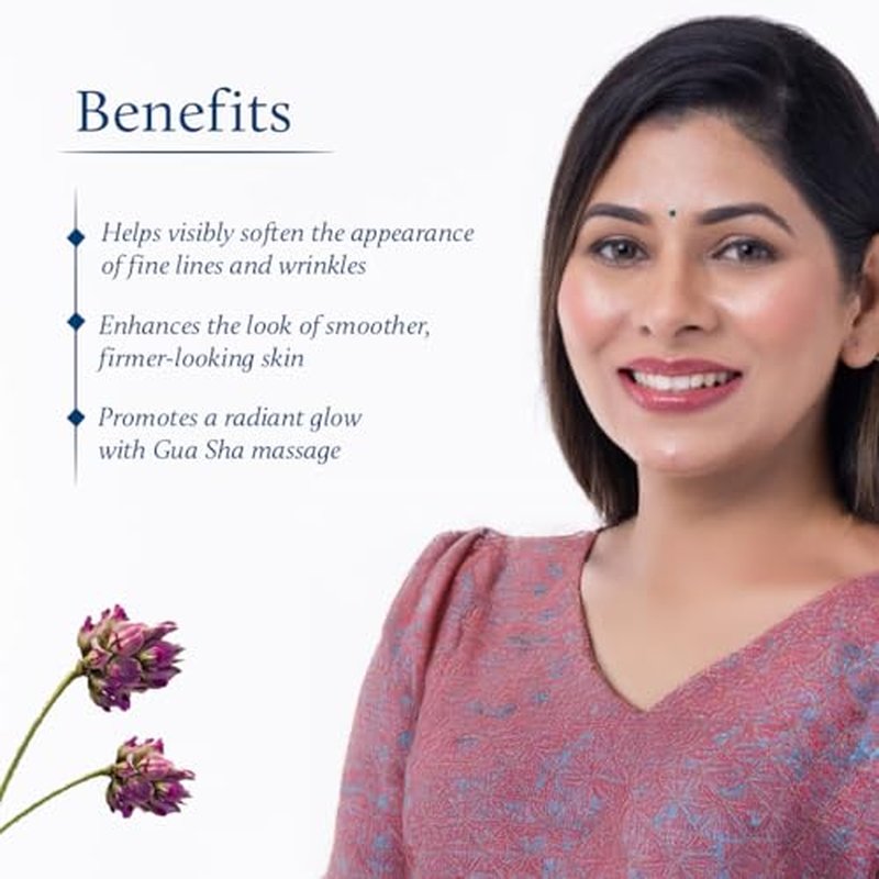 Blue Nectar Bakuchiol Face Serum for Glowing Skin with Gua Sha | Plant-Based Retinol for Face Skincare, Fine Lines, & Dark Circles | Anti-Aging Serum for Women & Men (10 Herbs, 1 Fl Oz)
