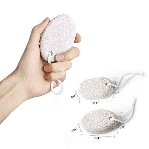 Natural Pumice Stone for Feet 2 PCS, PHOGARY Lava Pedicure Tools Hard Skin Callus Remover for Feet and Hands - Natural Foot File Exfoliation to Remove Dead Skin