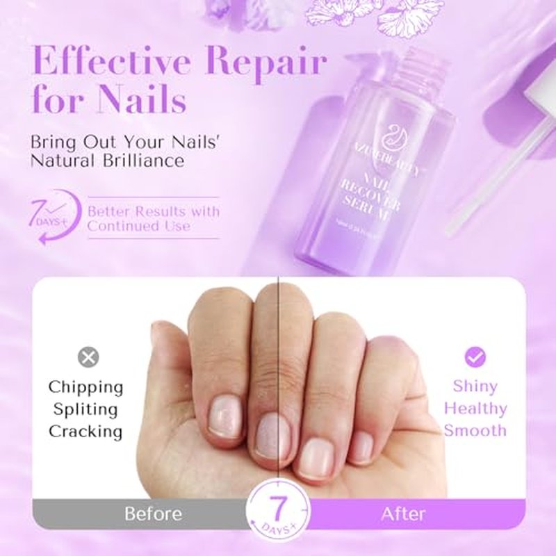 Dip Powder Nail Repair - Nail Strengthener and Growth Building Nail Recover Serum Repair Nail Growth Treatment for Thin and Damaged Nails
