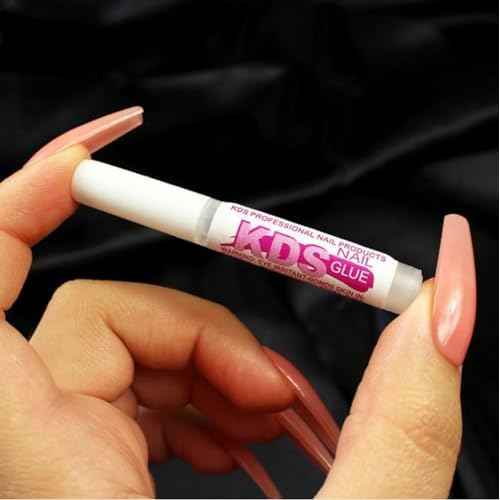 5 pcs KDS Nail Tip Glue - Adhesive Super Bond for Acrylic Nails Tips - 0.07 oz for Each Glue